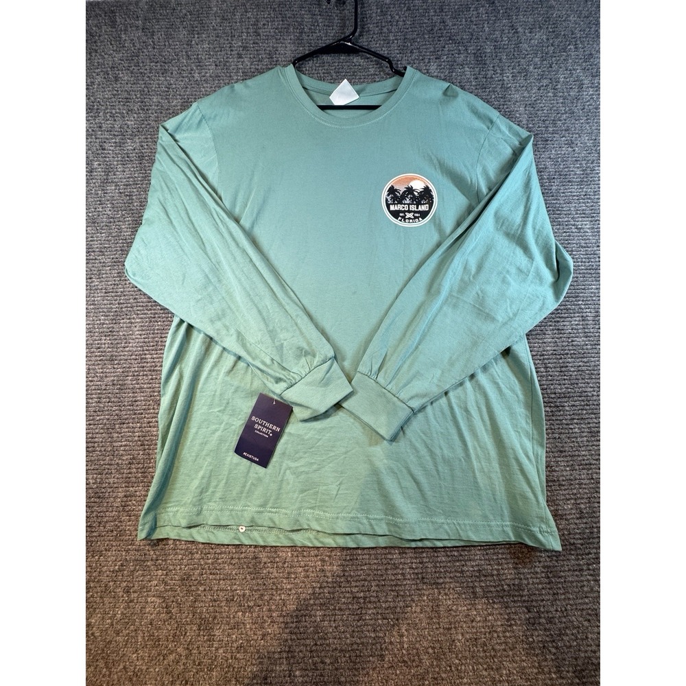 Southern Spirit NWT Teal‎ Marco Island, FL Long Sleeve T-Shirt Size 2XL